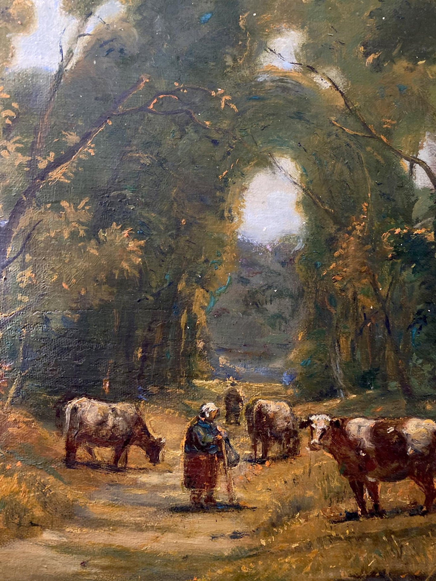 Oil painting Herd in planting Litvinov Oleg Arkad'yevich