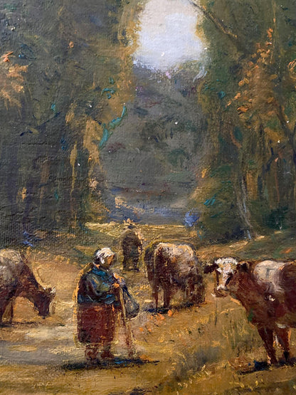 Oil painting Herd in planting Litvinov Oleg Arkad'yevich