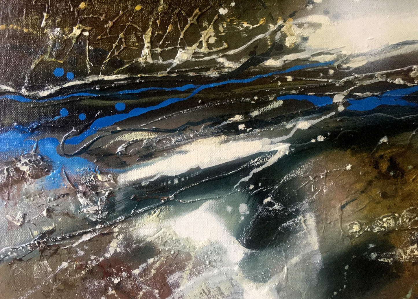 Abstract oil painting Waterfall Anatoly Borisovich Tarabanov