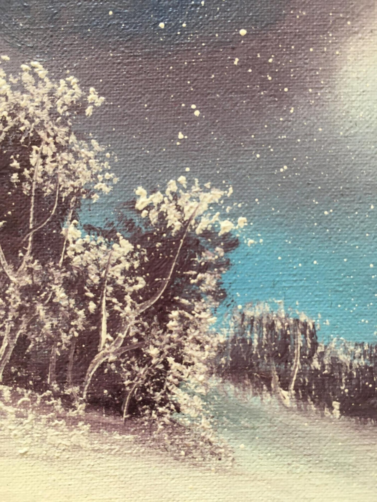 Oil painting Snowfall Andrew Bagno