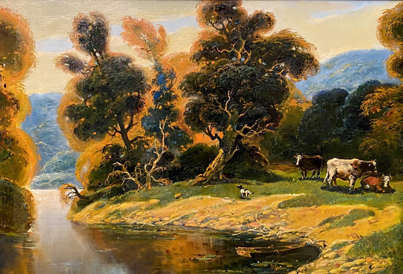 Oil painting Quiet river Litvinov Oleg Arkad'yevich
