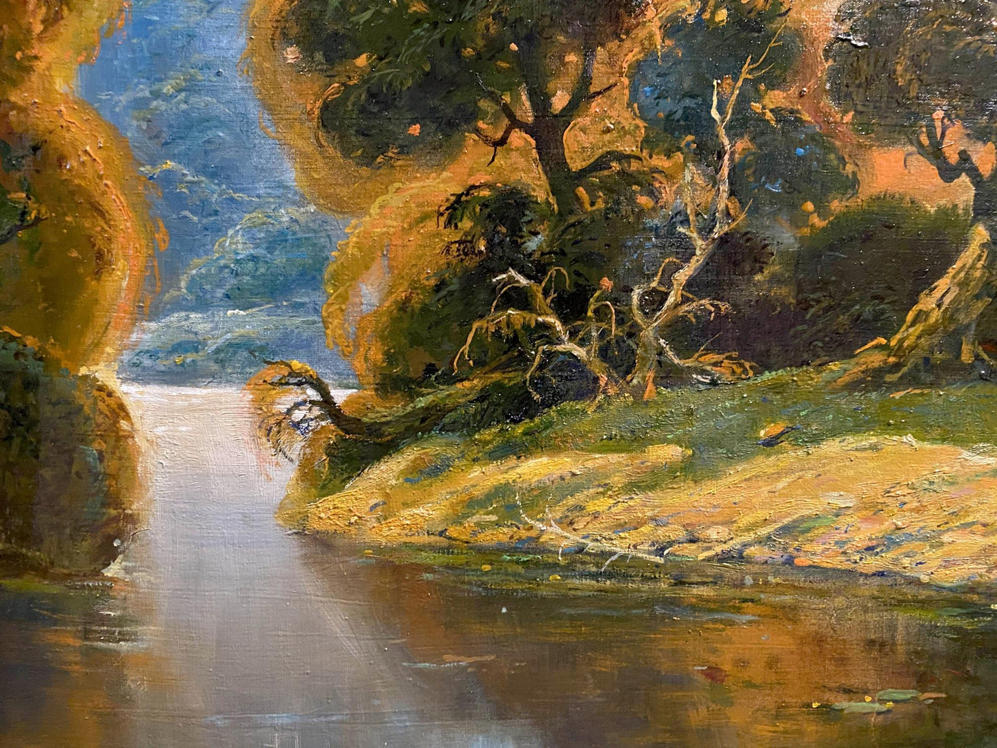 Oil painting Quiet river Litvinov Oleg Arkad'yevich