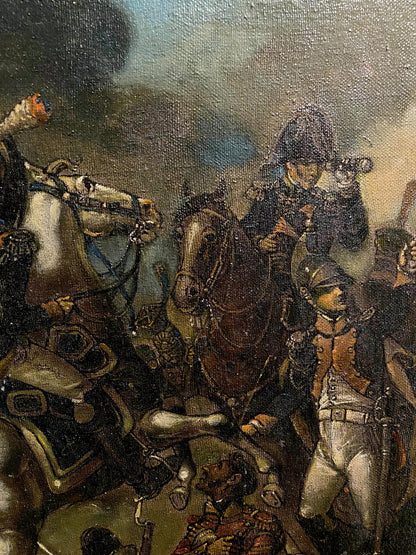 Oleg Litvinov's oil painting portrays Napoleon and his army