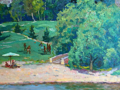 Oil painting Recreation Shvets Viktor Alexandrovich