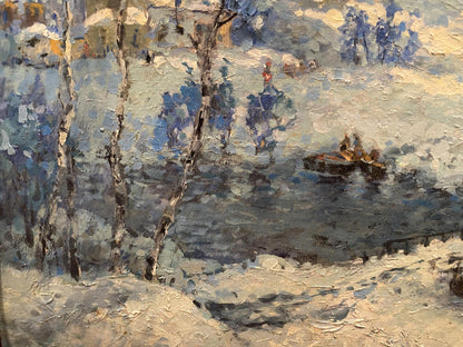 Oil painting Winter came Gorbatov Konstantin Ivanovich