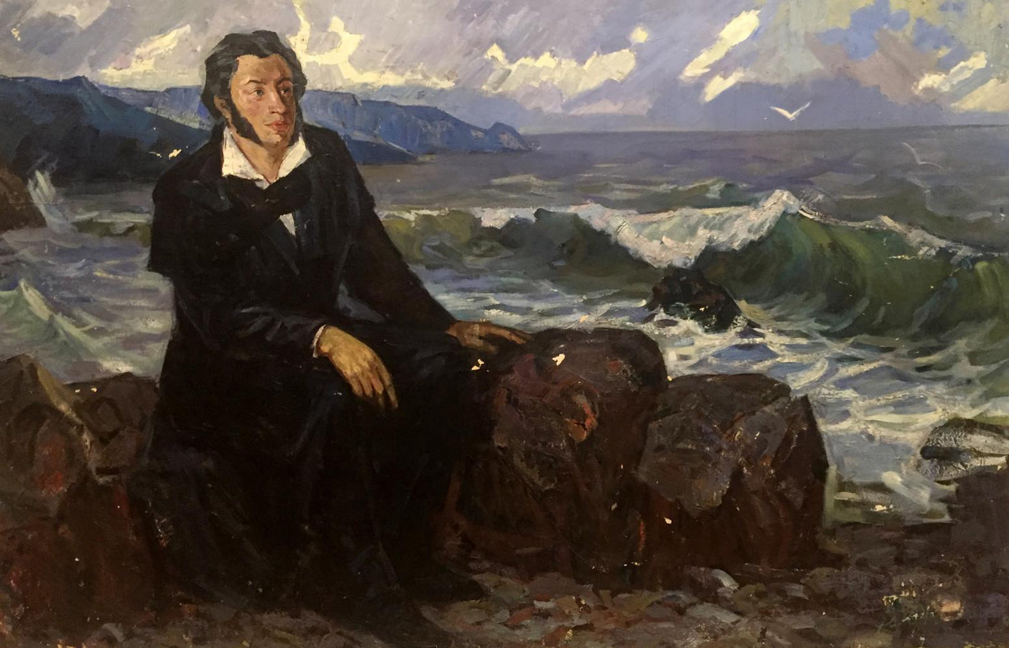 Oil painting Alexander Sergeevich Pushkin