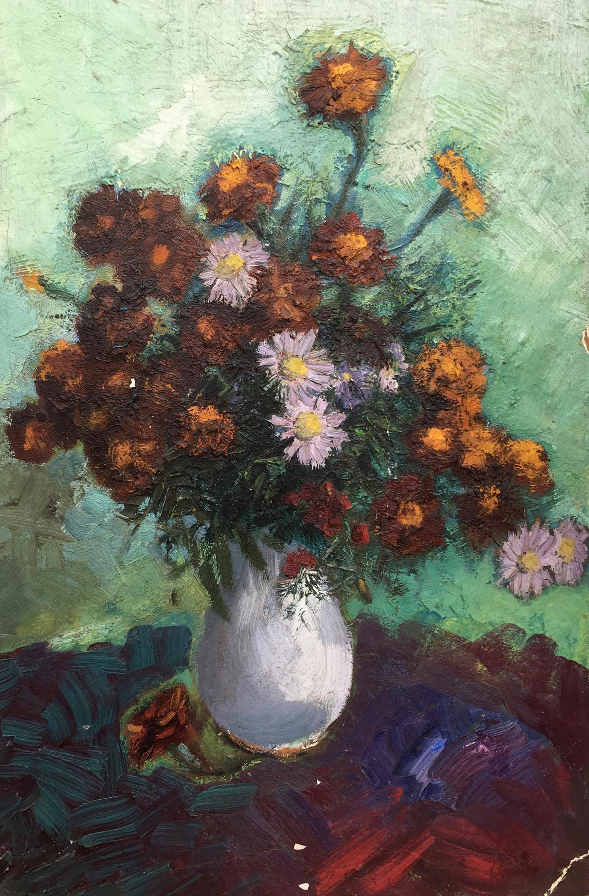 Oil painting Bouquet of flowers from the field Ivan Tsyupka