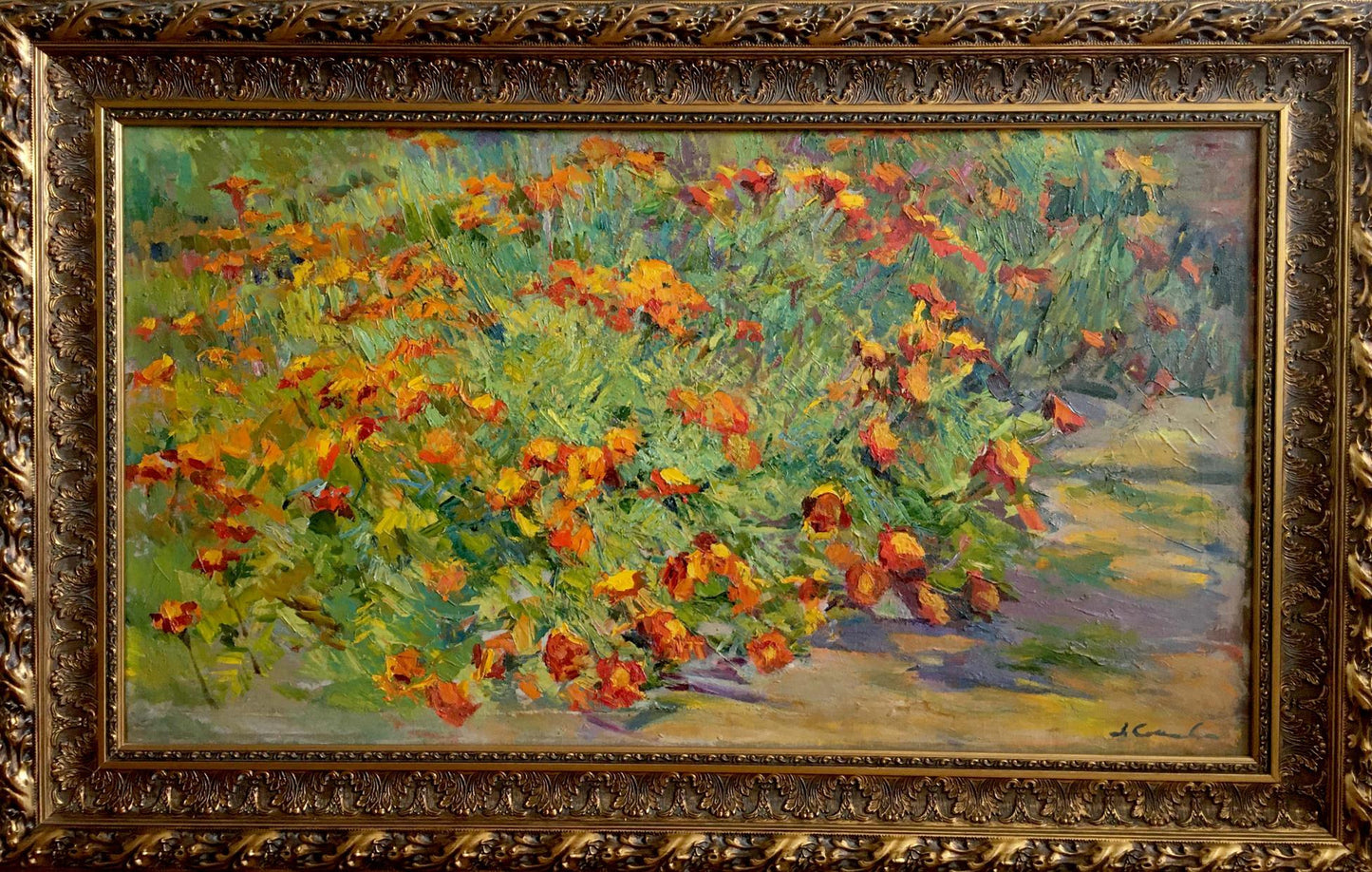 Oil painting Flowers grow Sokolova Zinaida Ivanovna