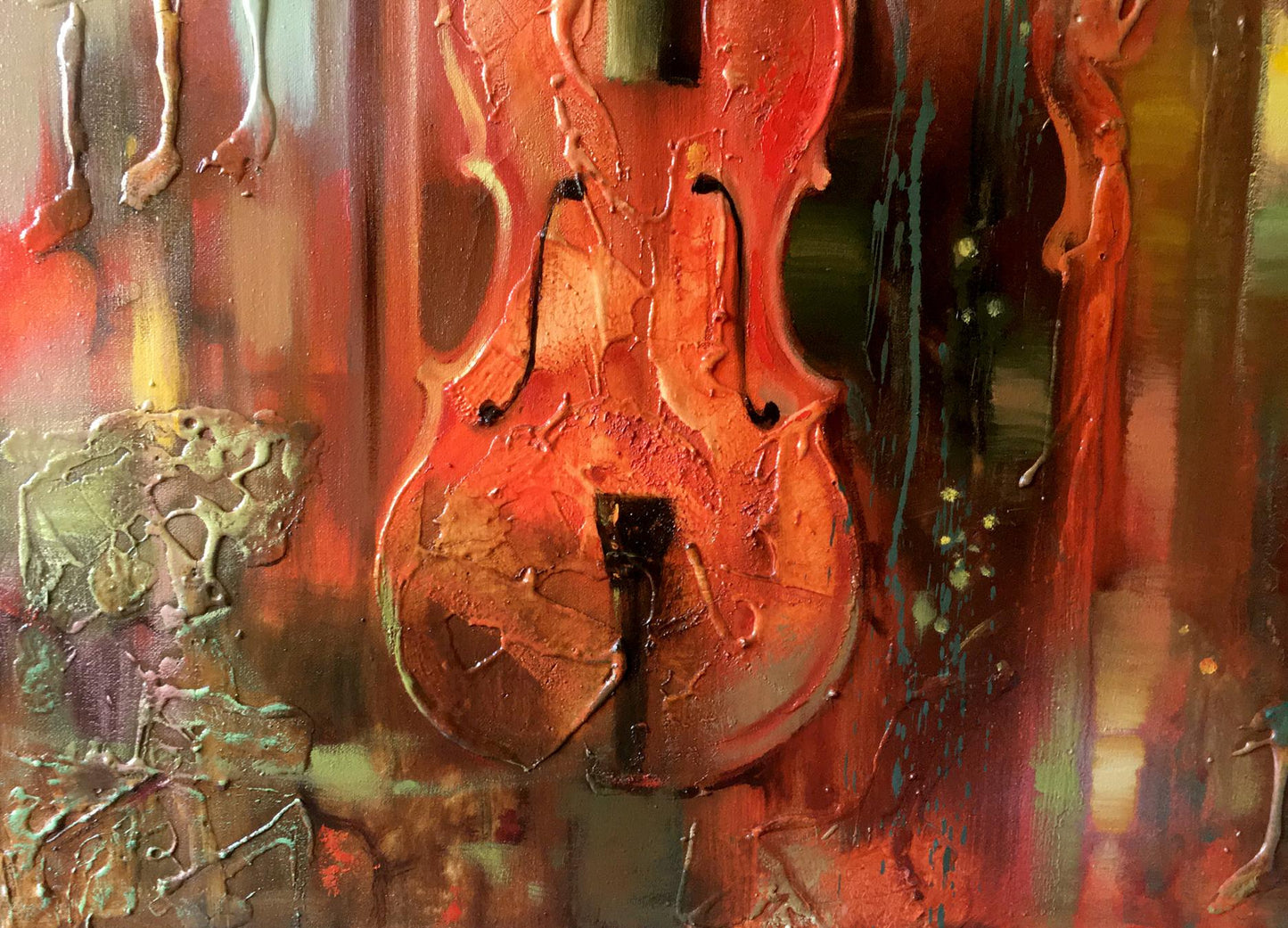 Abstract oil painting Music Anatoly Borisovich Tarabanov