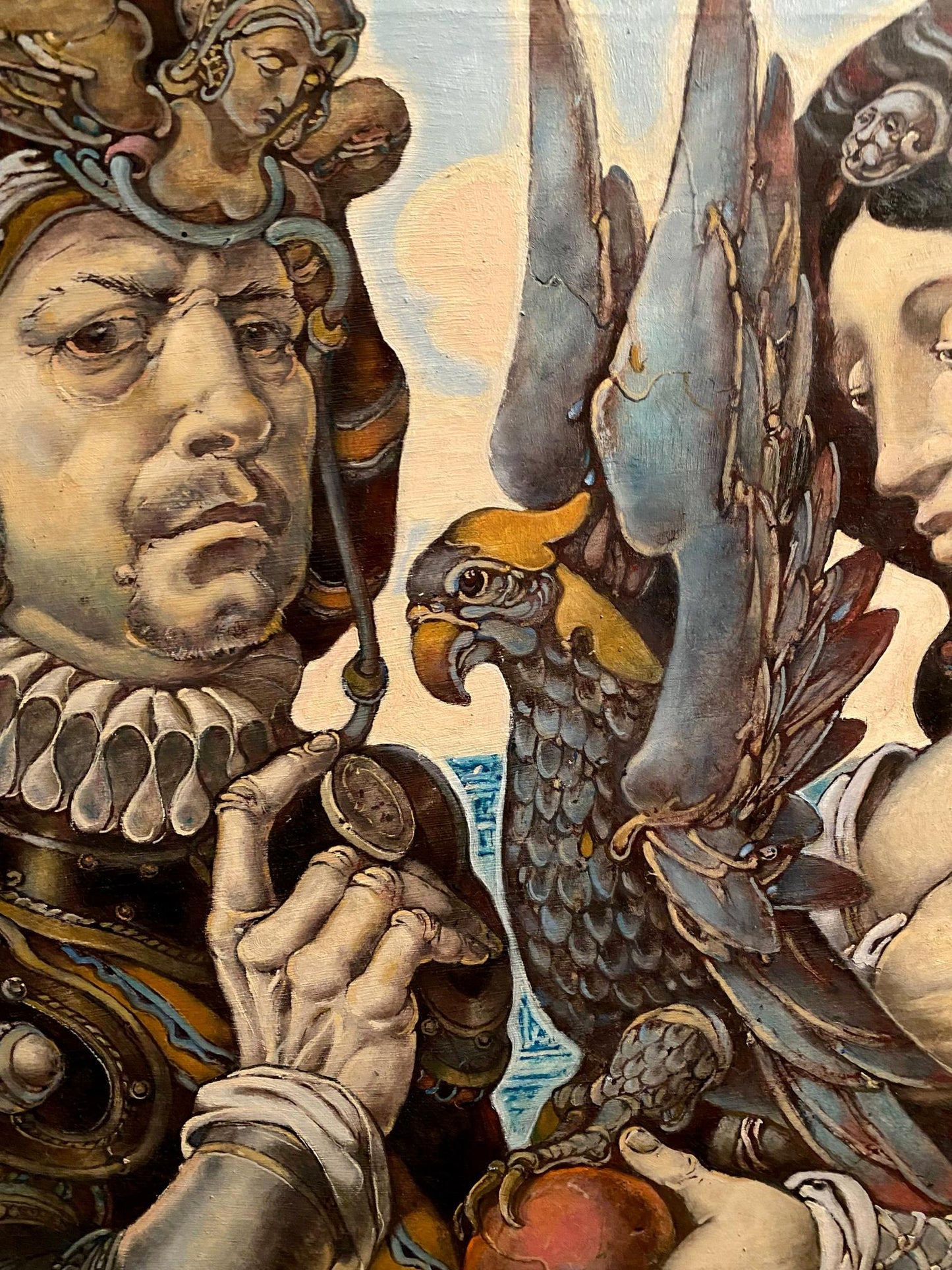 Oil painting Temptation of two couples in Rome Oleg Litvinov