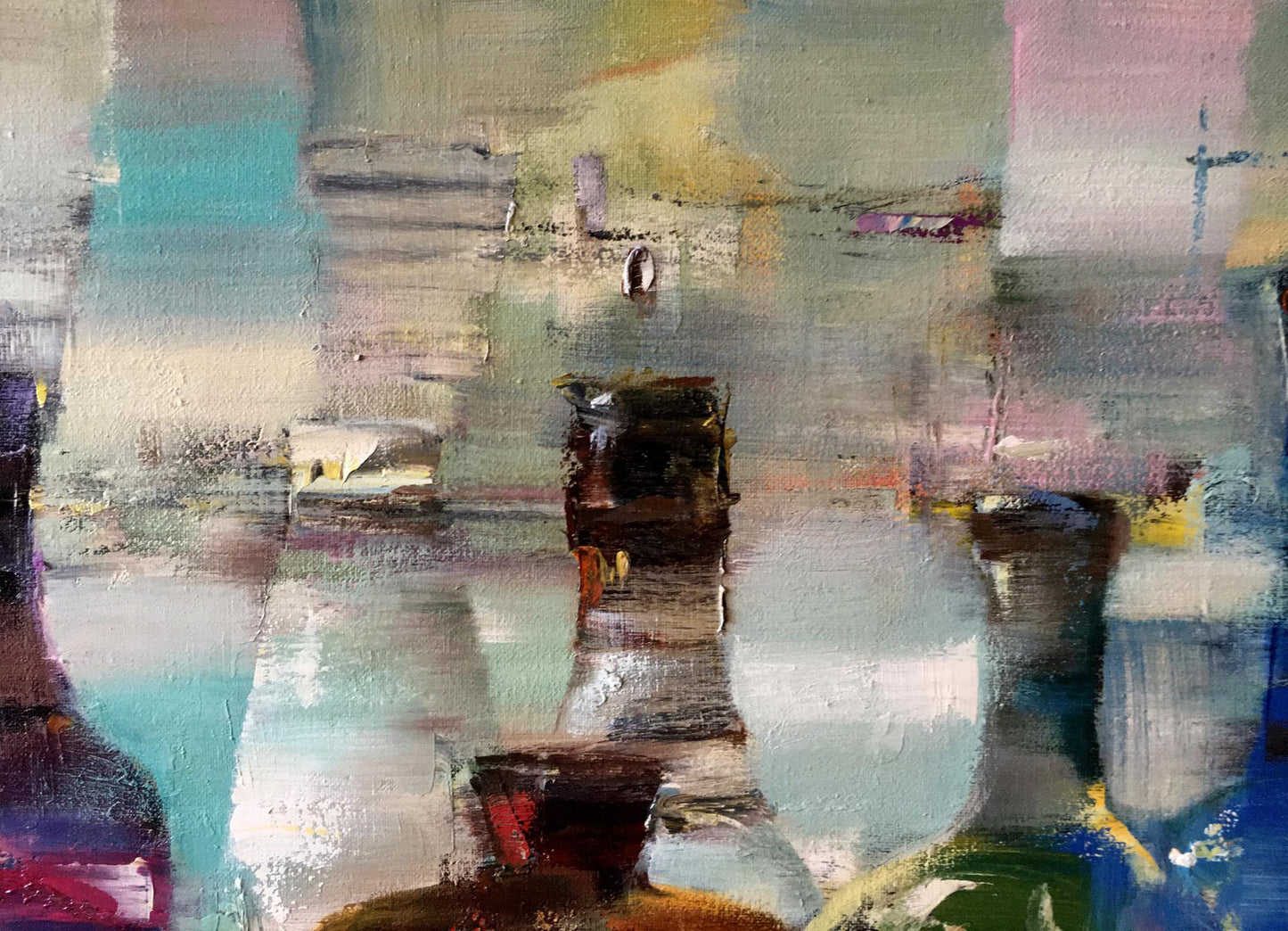 Abstract oil painting