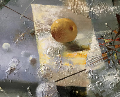 Abstract oil painting Apple Anatoly Borisovich Tarabanov