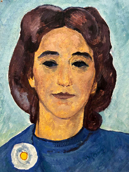 Oil painting Female portrait Zalyvakha Opanas