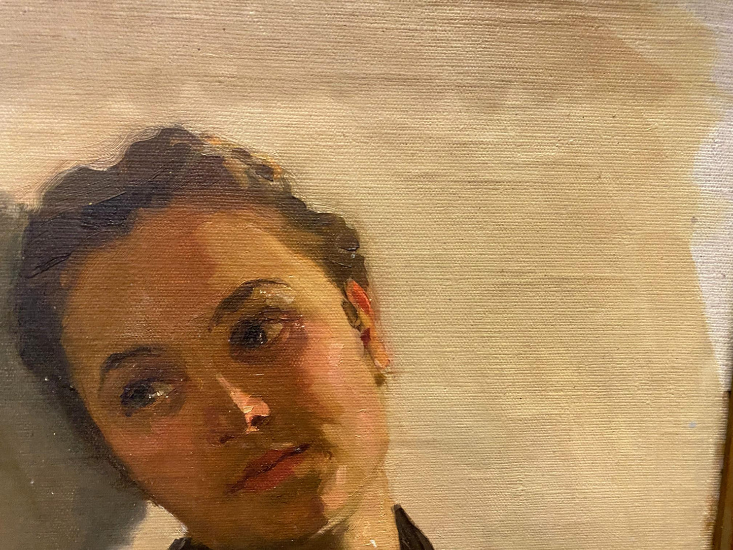 Oil painting Portrait of a girl Maksimenko Alexander Grigorievich