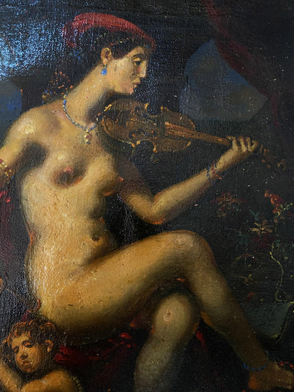Oil painting Evening melody Litvinov Oleg Arkad'yevich