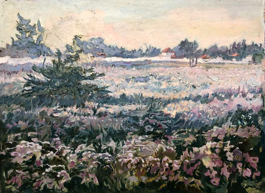 Oil painting Flower field Sambur Arkady Gesejonovich
