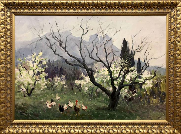 Oil painting Spring in Alupka Basov Yakov Alexandrovich