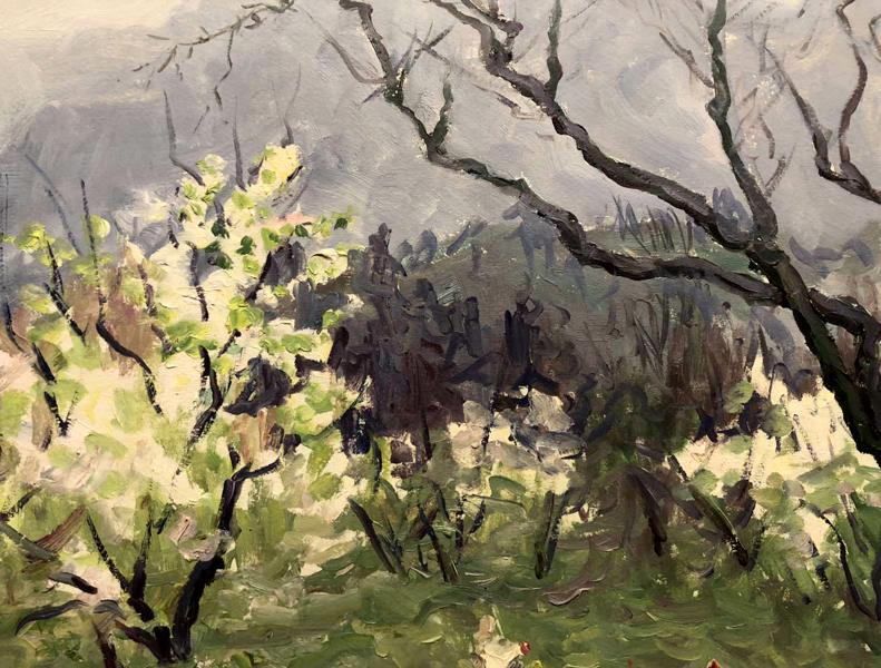 Oil painting Spring in Alupka Basov Yakov Alexandrovich