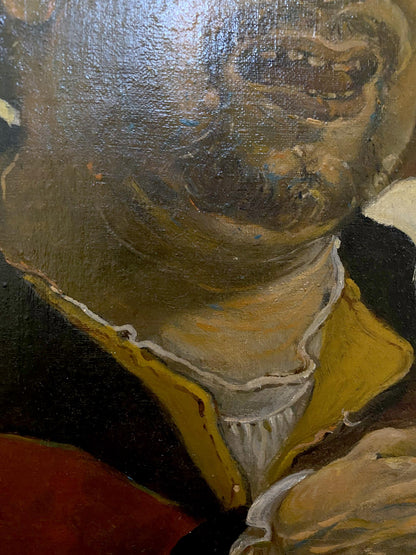 Oil painting Self-portrait with a hat Oleg Litvinov