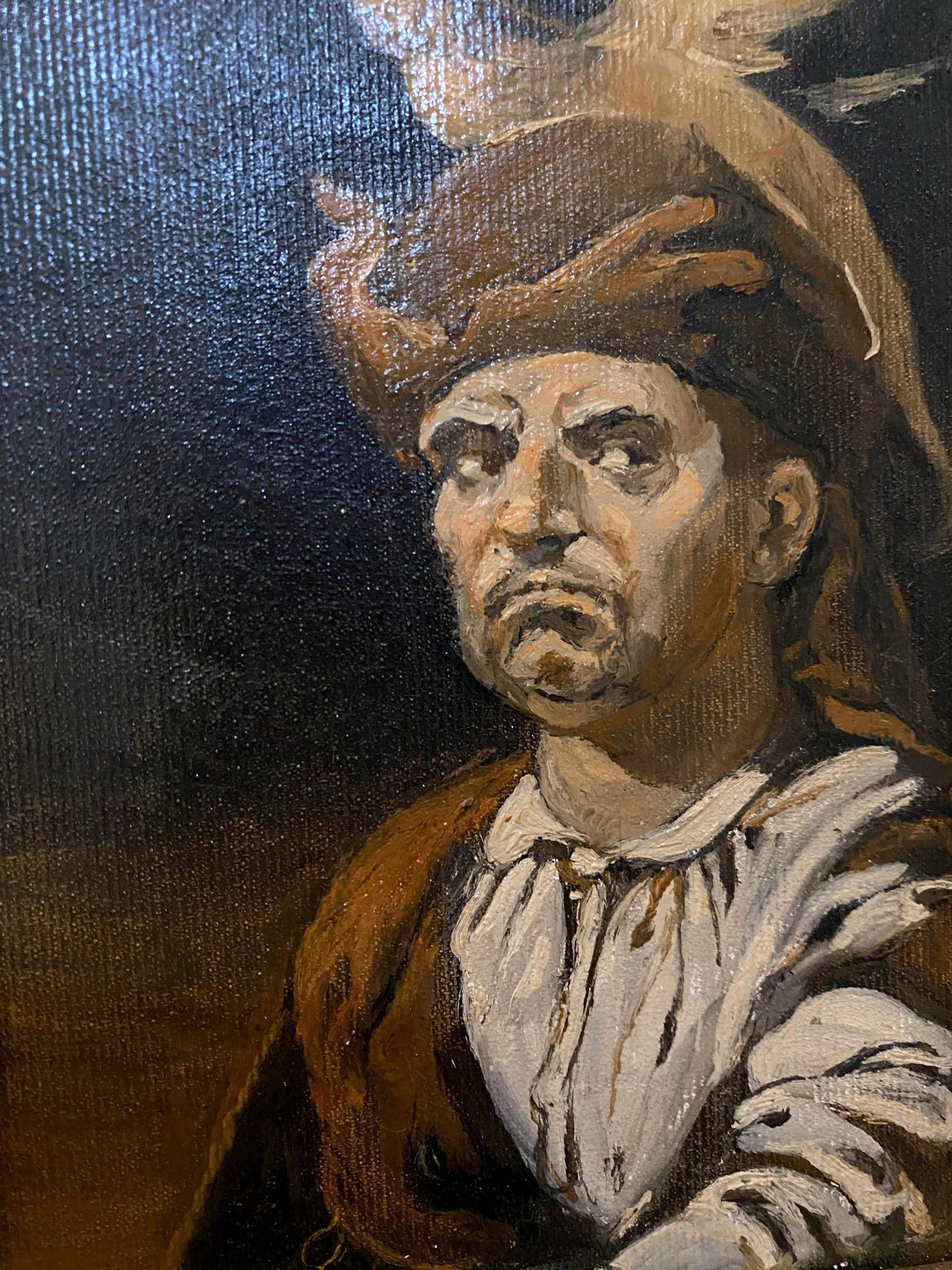 Oil painting Stern look Litvinov Oleg Arkad'yevich