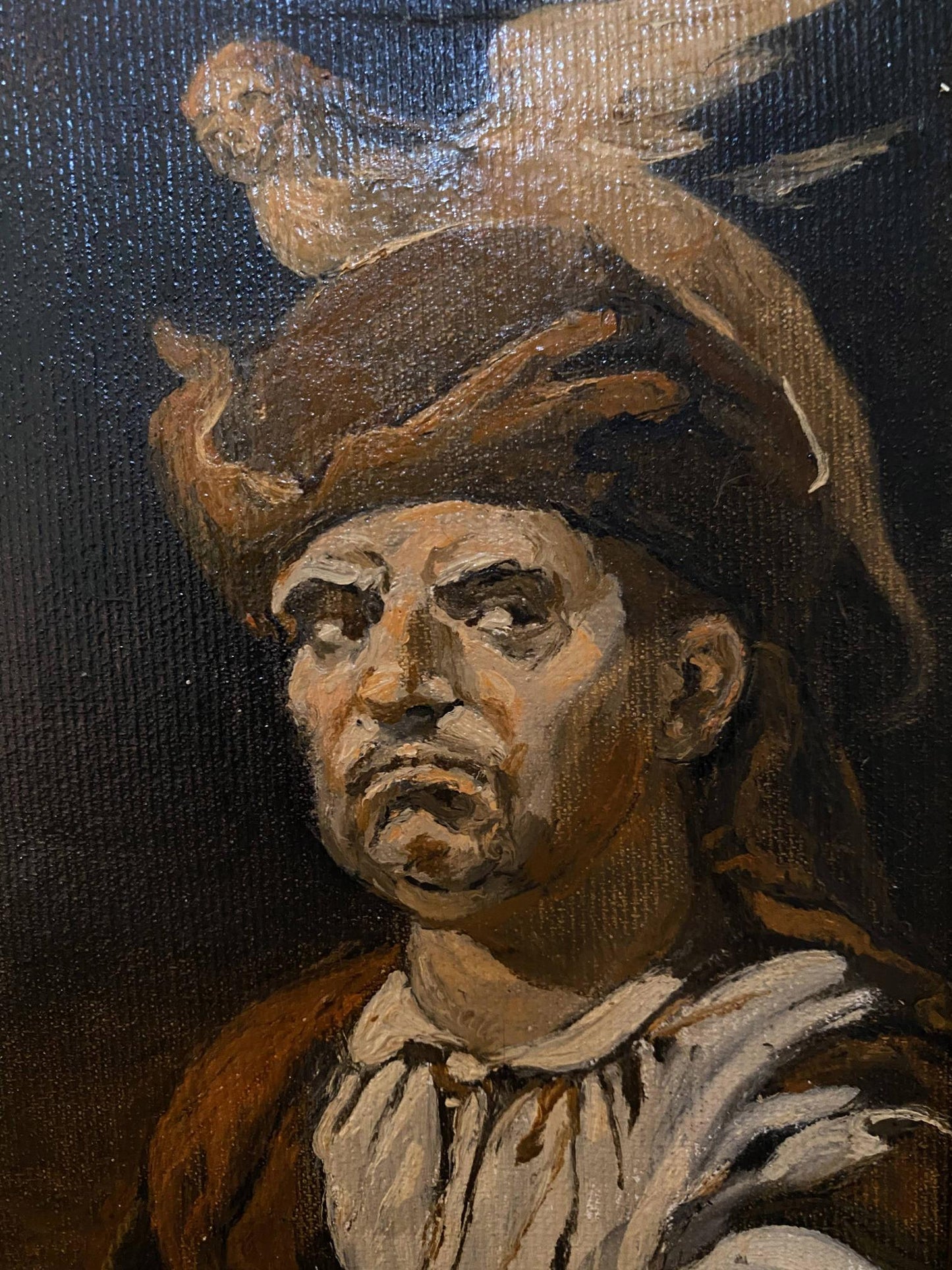 Oil painting Stern look Litvinov Oleg Arkad'yevich