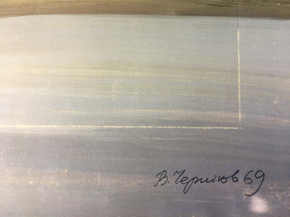 Gouache painting Mountain View Chernikov Vladimir Mikhailovich