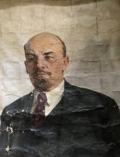 Oil painting Portrait of Lenin in the office N. Nagulyak
