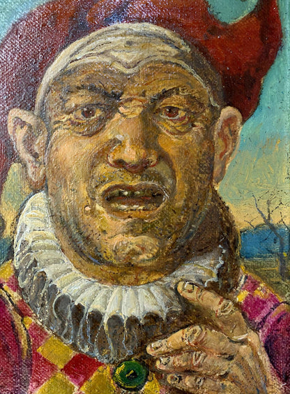 Oil painting Jester Oleg Litvinov