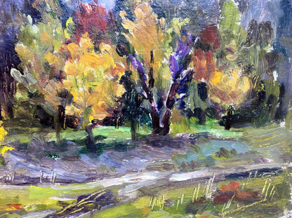 Oil painting Golden autumn Popov I. A.