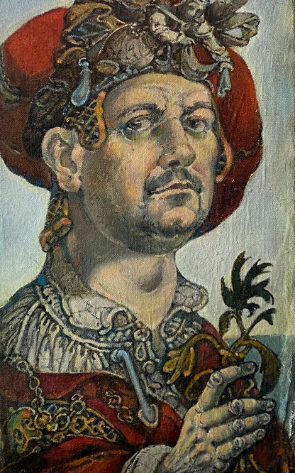 Oil painting Self-portrait in 2010 Litvinov Oleg Arkad'yevich