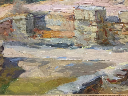 Oil painting Ruins of a building original picture painter