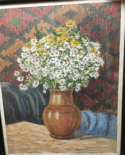 Gouache painting Daisies Alexander Georgievich Cherkass