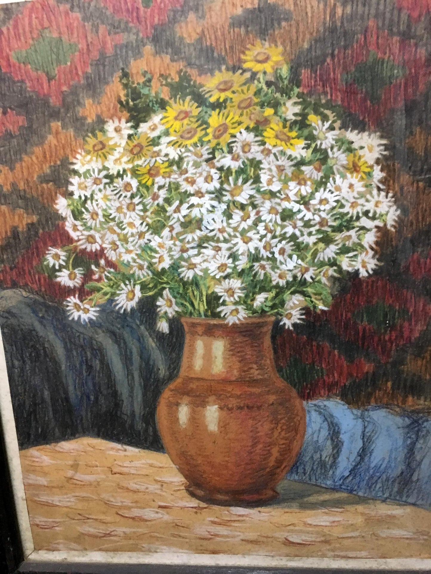 Gouache painting Daisies Alexander Georgievich Cherkass