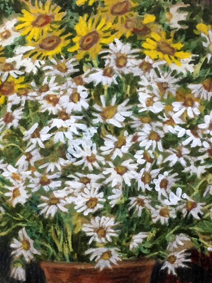 Gouache painting Daisies Alexander Georgievich Cherkass