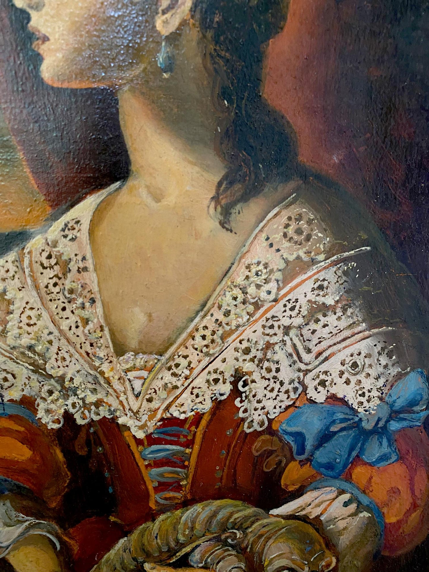 Oil painting Portrait of a noble girl Oleg Litvinov