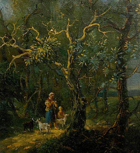 Oil painting Walk in the woods Litvinov Oleg Arkad'yevich