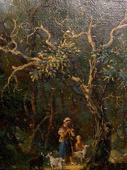 Oil painting Walk through the sunny forest Oleg Litvinov