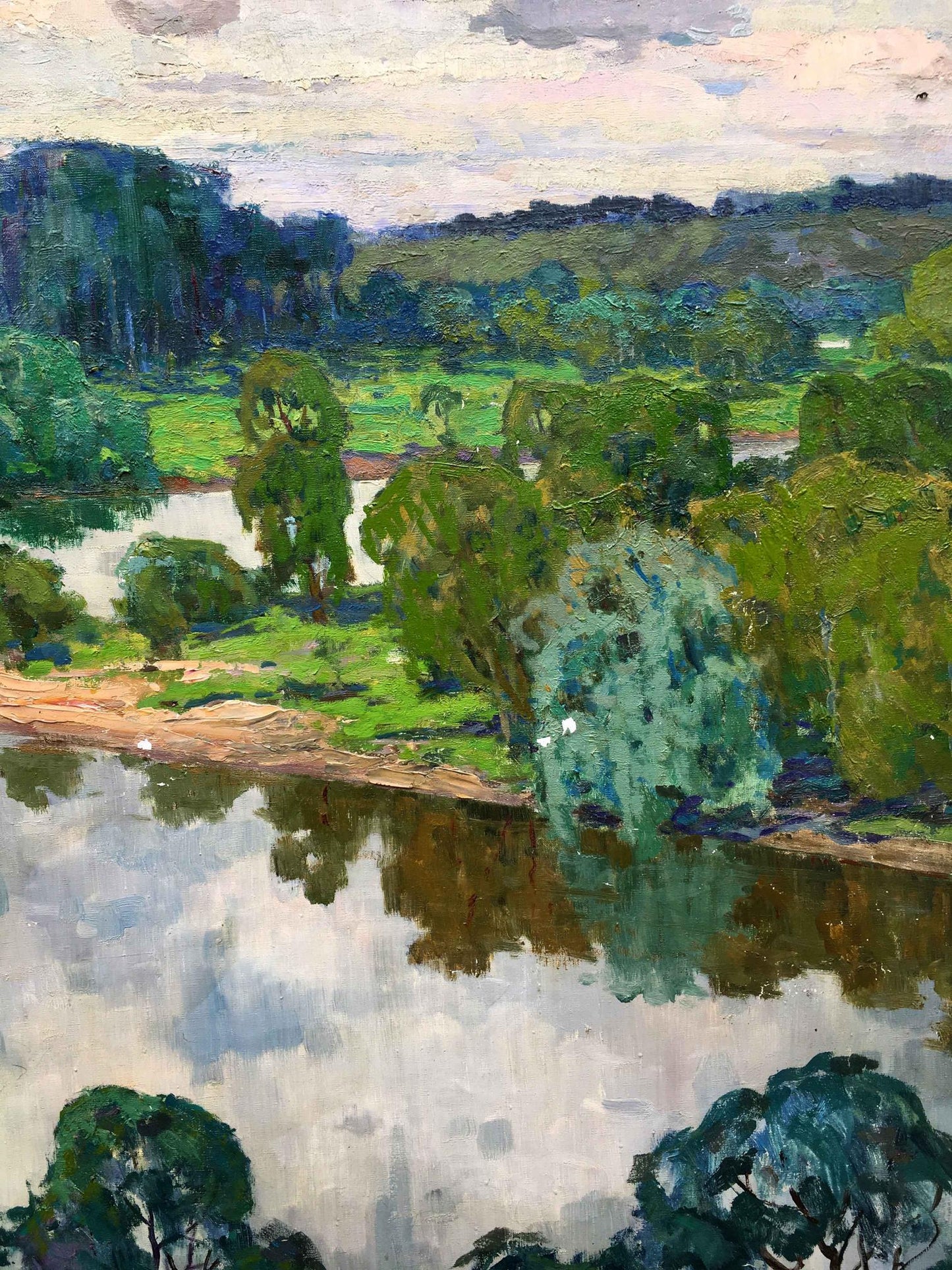 Oil painting river Korostelev Vladimir Aleksandrovich
