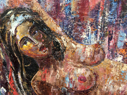 Oil painting nude naked girl Kuts Valentin Pavlovich