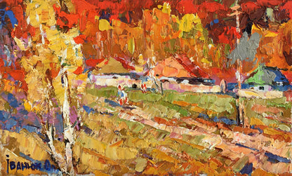 Oil painting Autumn day Ivanyuk Alex