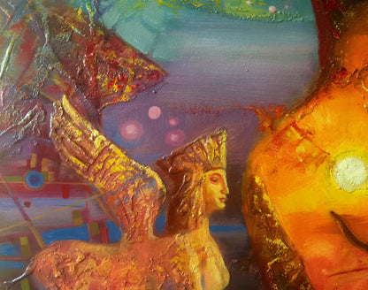 Abstract oil painting Dawn and Dusk Harmony Anatoly Tarabanov