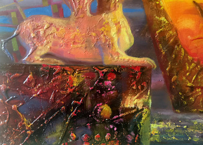 Abstract oil painting Dawn and Dusk Harmony Anatoly Tarabanov
