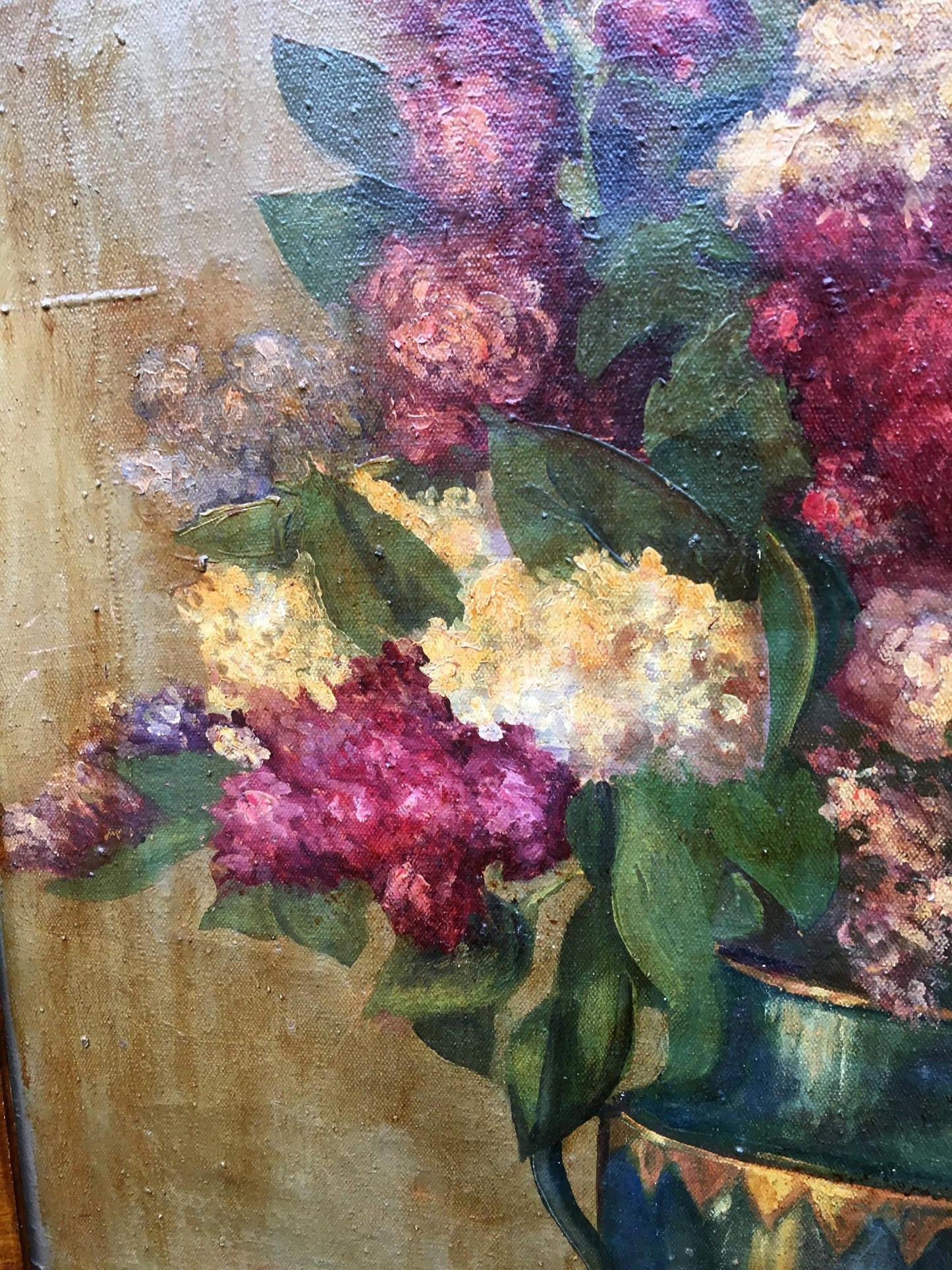 Oil painting Lilac and flowers