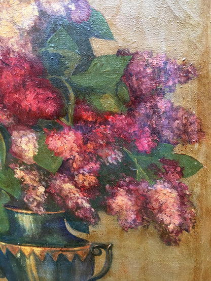 Oil painting Lilac and flowers