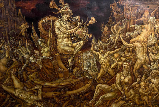 Oil painting Death triumph Oleg Litvinov