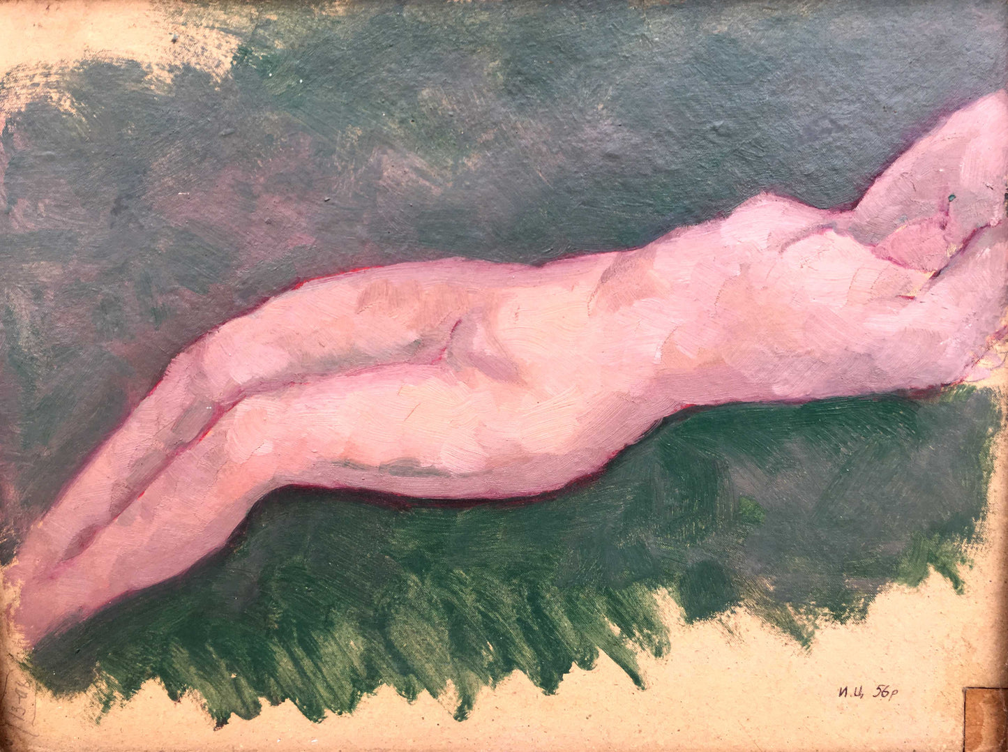 Oil painting nude naked girl