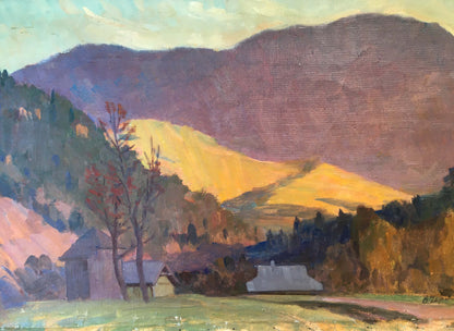 Chernikov Vladimir Mikhailovich's oil painting depicts a mountain landscape