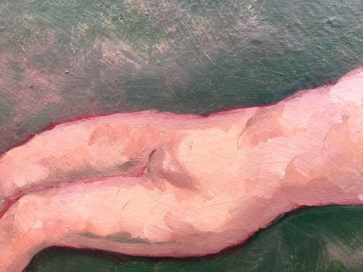 Oil painting nude naked girl