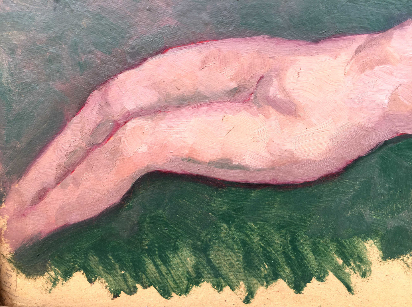 Oil painting nude naked girl
