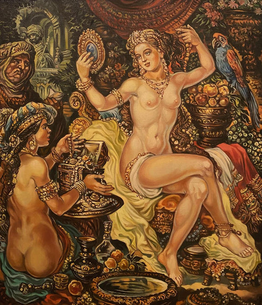 Oil painting Bathsheba Alexander Arkadievich Litvinov